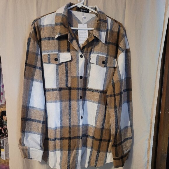 Automet Flannel Size Large Button Down Shirt - Picture 1 of 7